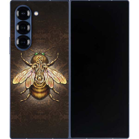 Steampunk Bee by Brigid Ashwood Galaxy Z Fold6 Skin