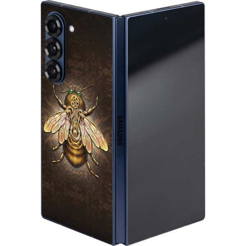 Steampunk Bee by Brigid Ashwood Galaxy Z Fold6 Skin