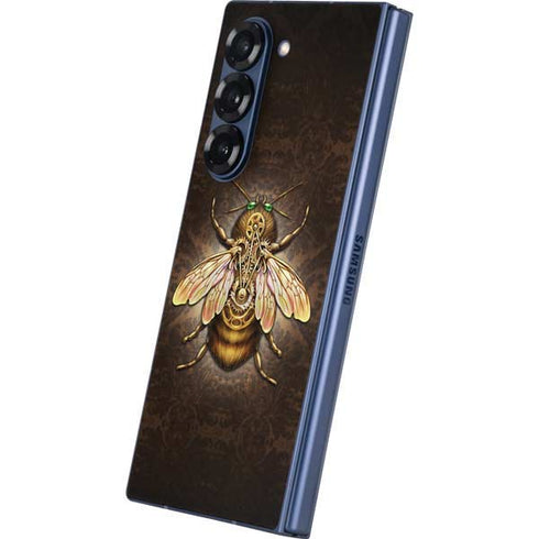 Steampunk Bee by Brigid Ashwood Galaxy Z Fold6 Skin