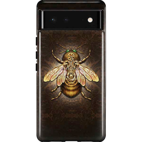 Steampunk Bee by Brigid Ashwood Pixel Cases