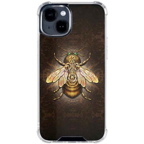 Steampunk Bee by Brigid Ashwood iPhone 15 Clear Case