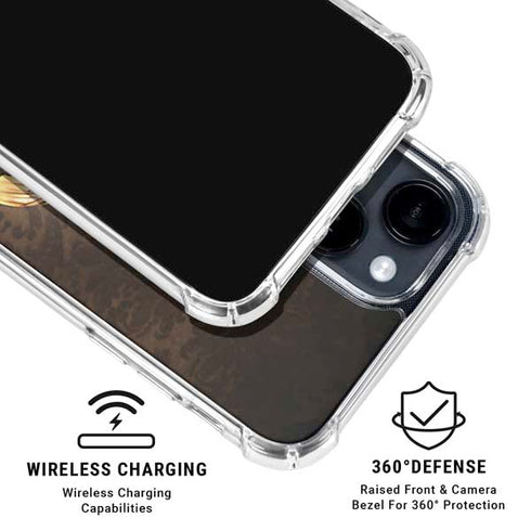 Steampunk Bee by Brigid Ashwood iPhone 15 Clear Case