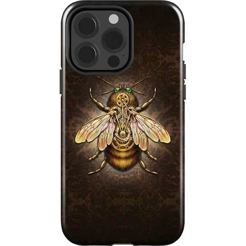 Steampunk Bee by Brigid Ashwood iPhone 15 Pro Impact Case