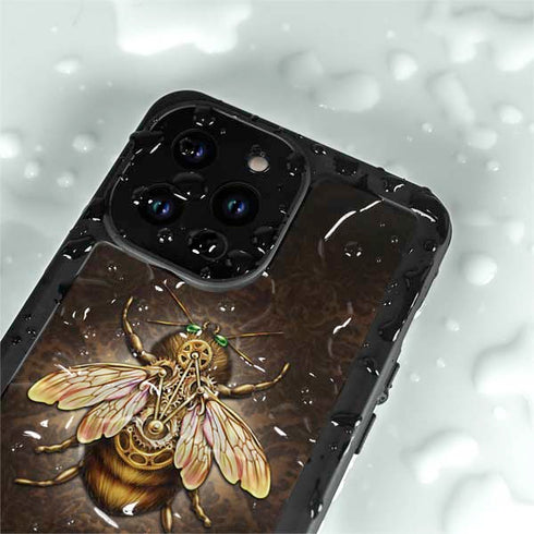 Steampunk Bee by Brigid Ashwood iPhone 15 Pro Waterproof Case