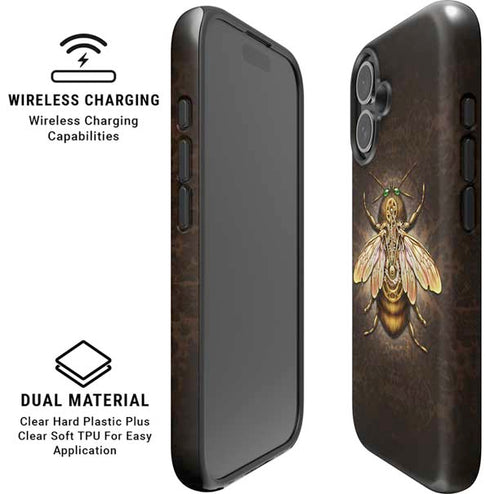 Steampunk Bee by Brigid Ashwood iPhone 16 Magsafe Impact Case
