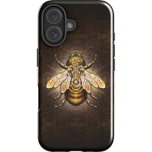 Steampunk Bee by Brigid Ashwood iPhone 16 Plus Impact Case