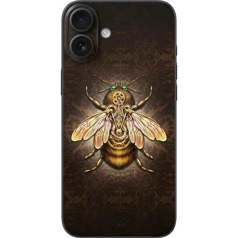 Steampunk Bee by Brigid Ashwood iPhone 16 Plus Skin
