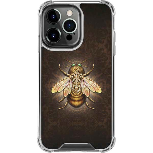 Steampunk Bee by Brigid Ashwood iPhone 16 Pro Clear Case