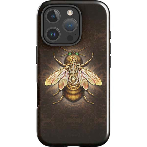 Steampunk Bee by Brigid Ashwood iPhone 16 Pro Impact Case
