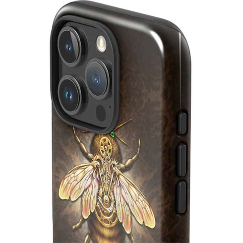 Steampunk Bee by Brigid Ashwood iPhone 16 Pro Impact Case