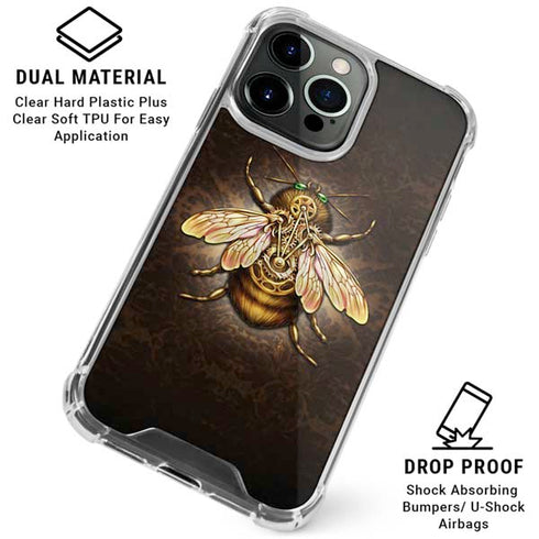 Steampunk Bee by Brigid Ashwood iPhone 16 Pro Max Clear Case