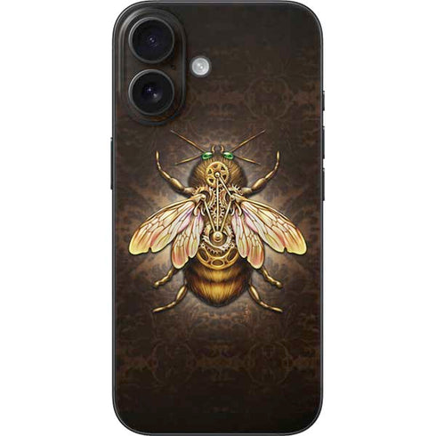 Steampunk Bee by Brigid Ashwood iPhone 16 Skin