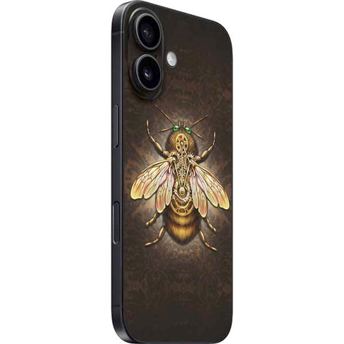 Steampunk Bee by Brigid Ashwood iPhone 16 Skin