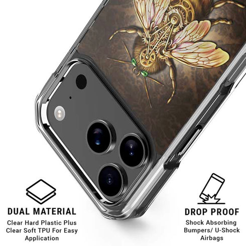 Steampunk Bee by Brigid Ashwood iPhone 18 Pro Clear Case