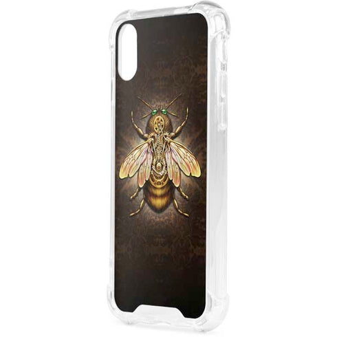 Steampunk Bee by Brigid Ashwood iPhone XS Clear Case