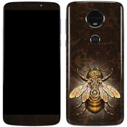 Steampunk Bee by Brigid Ashwood Moto E5 Plus Skin