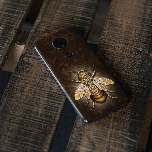 Steampunk Bee by Brigid Ashwood Moto E5 Plus Skin