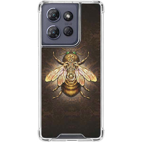 Steampunk Bee by Brigid Ashwood Moto G 5G (2025) Clear Case