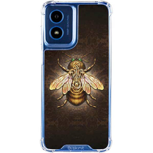 Steampunk Bee by Brigid Ashwood Moto G 5G (2024) Clear Case