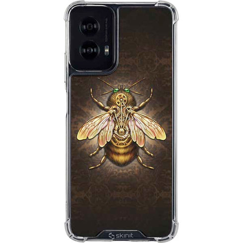 Steampunk Bee by Brigid Ashwood Moto G Power 5G (2024) Clear Case
