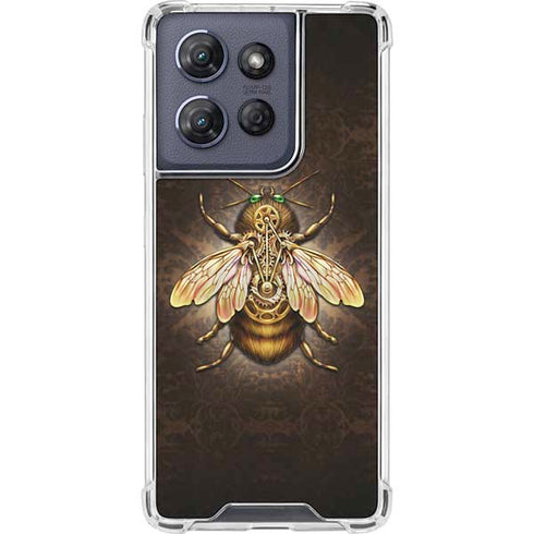 Steampunk Bee by Brigid Ashwood Moto G Stylus 5G (2025) Clear Case