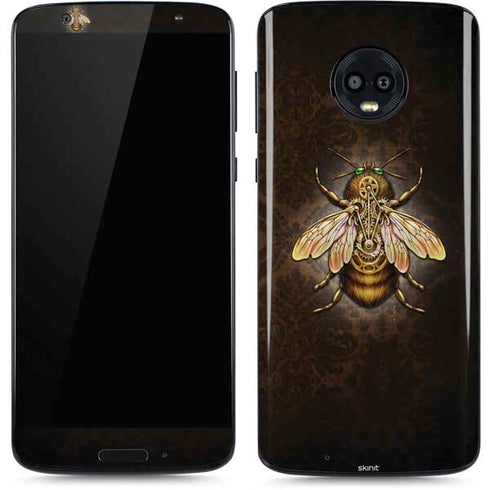 Steampunk Bee by Brigid Ashwood Moto G6 Skin