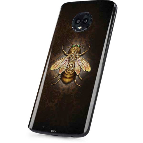 Steampunk Bee by Brigid Ashwood Moto G6 Skin