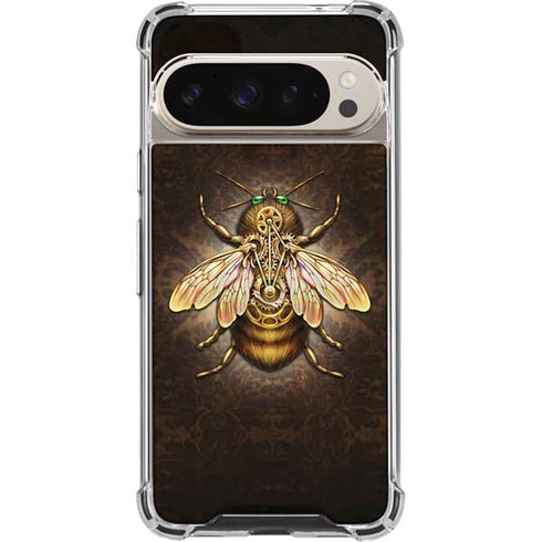 Steampunk Bee by Brigid Ashwood Pixel 9/9 Pro Clear Case