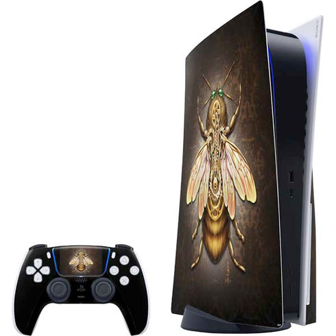 Steampunk Bee by Brigid Ashwood PlayStation PS5 Skins