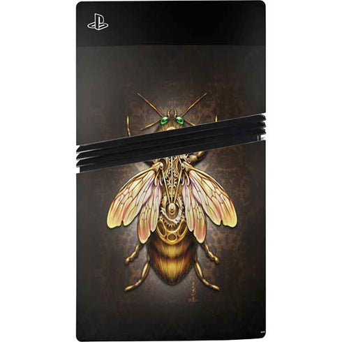Steampunk Bee by Brigid Ashwood PS5 Pro Console Skin