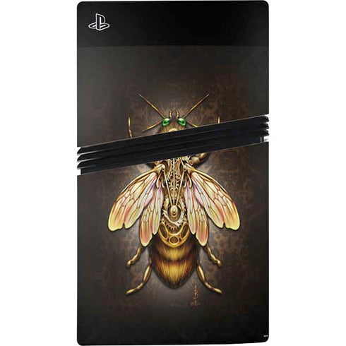 Steampunk Bee by Brigid Ashwood PS5 Pro Disk Bundle Skin