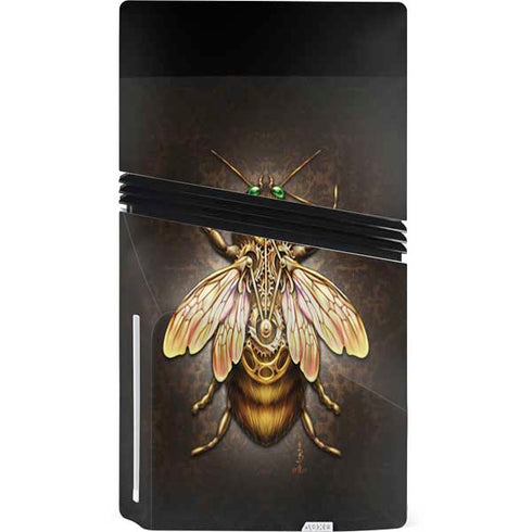Steampunk Bee by Brigid Ashwood PS5 Pro Disk Console Skin