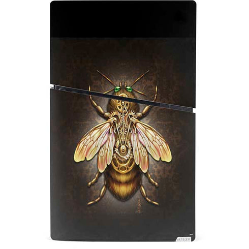 Steampunk Bee by Brigid Ashwood PS5 Slim Digital Edition Console Skin