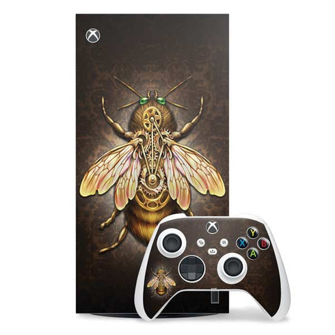 Steampunk Bee by Brigid Ashwood Xbox Series X Skins