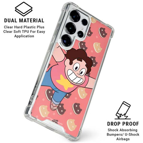 Cartoon Network Steven Universe Steven Universe Free Falling Galaxy S25 Ultra Clear Case