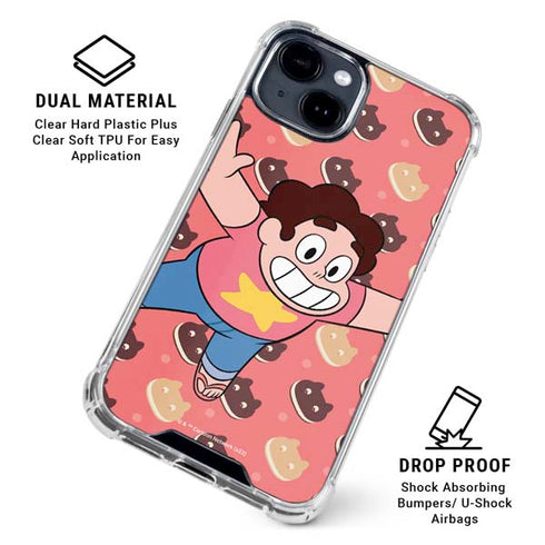 Cartoon Network Steven Universe Steven Universe Free Falling iPhone 15 Clear Case