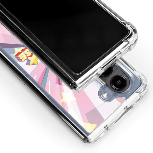 Cartoon Network Steven Universe Steven Universe Logo Galaxy Z Fold5 5G Clear Case