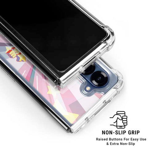 Cartoon Network Steven Universe Steven Universe Logo Galaxy Z Fold7 Clear Case