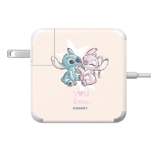 Disney Lilo and Stitch Stitch and Angel 85W Power Adapter (15 and 17 inch MacBook Pro Charger) Skin