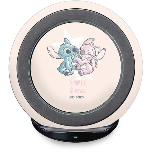 Disney Lilo and Stitch Stitch and Angel Fast Charge Wireless Charging Stand Skin