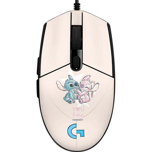 Disney Lilo and Stitch Stitch and Angel G203 Prodigy RGB Wired Gaming Mouse Skin