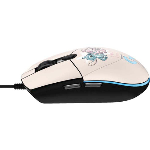 Disney Lilo and Stitch Stitch and Angel G203 Prodigy RGB Wired Gaming Mouse Skin