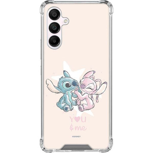 Disney Lilo and Stitch Stitch and Angel Galaxy A16 5G Clear Case