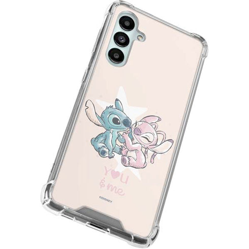 Disney Lilo and Stitch Stitch and Angel Galaxy A16 5G Clear Case