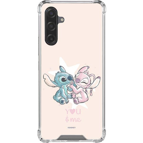 Disney Lilo and Stitch Stitch and Angel Galaxy A17 Clear Case