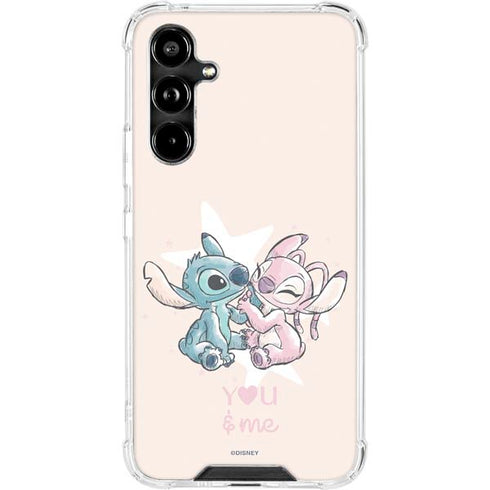 Disney Lilo and Stitch Stitch and Angel Galaxy A54 5G Clear Case