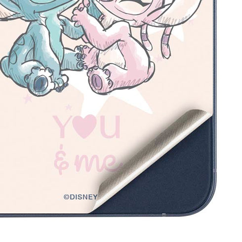 Disney Lilo and Stitch Stitch and Angel Galaxy A55 5G Skin