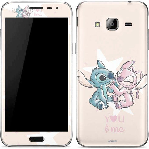 Disney Lilo and Stitch Stitch and Angel Galaxy J3 Skin