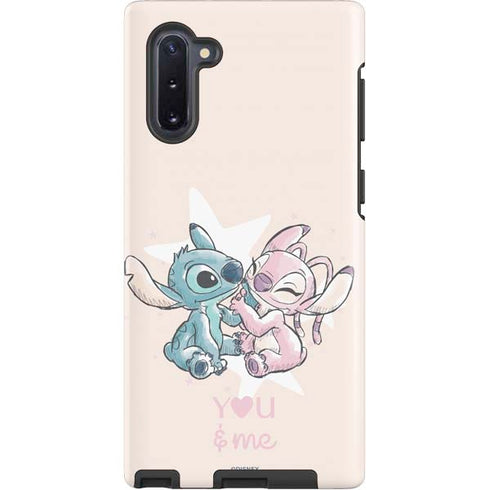 Disney Lilo and Stitch Stitch and Angel Galaxy Note 10 Pro Case