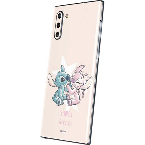 Disney Lilo and Stitch Stitch and Angel Galaxy Note 10 Skin